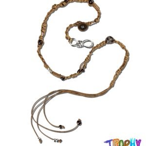 Brown Braided Rope Waist Chain01