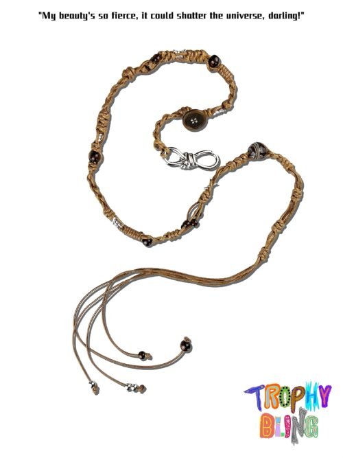 Brown Braided Rope Waist Chain01
